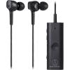 imageAudioTechnica ATHANC100BT QuietPoint Wireless InEar Active NoiseCancelling Headphones Black ATHANC100BTBK