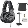 imageAudioTechnica ATHM30x Professional Studio Monitor Headphones BlackHeadphone  Stand