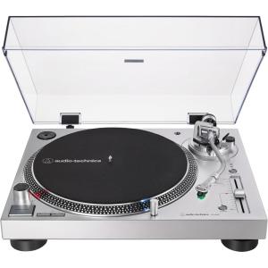 imageAudioTechnica ATLP120XUSBBK DirectDrive Turntable Analog ampamp USB Fully Manual HiFi 3 Speed Convert Vinyl to Digital AntiSkate and Variable Pitch Control BlackSilver