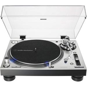 imageAudioTechnica ATLP140XPBK DirectDrive Professional DJ Turntable Black HiFi Fully Manual 3 Speed High Torque MotorSilver