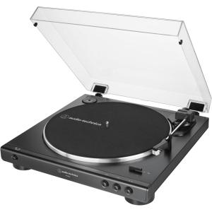 imageAudioTechnica AtLP60XGM Fully Automatic BeltDrive Stereo Turntable GunmetalBlack HiFidelity Plays 33 13 and 45 RPM Vinyl Records Dust Cover AntiResonance DieCast Aluminum PlatterBlack