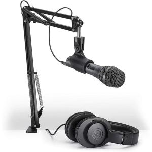 imageAudioTechnica AT2005USB Microphone Pack wATHM20x Boom ampamp MiniUSB CableAT2005USBPK